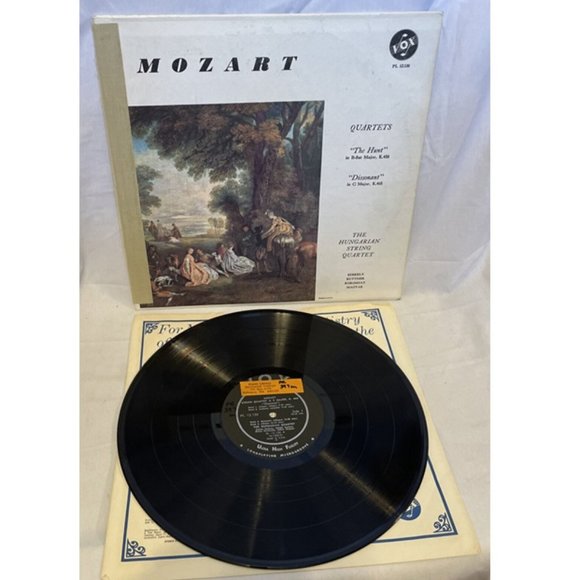 The Hungarian String Quartet Mozart Quartets (Vinyl, 1962) VOX PL 12.130 VG LP - Picture 2 of 9